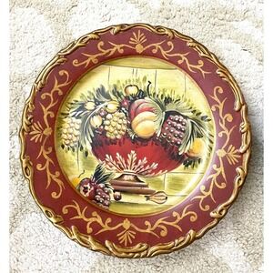 Raymond Waites Collectible Plates, Two (2) Grapes, Pears